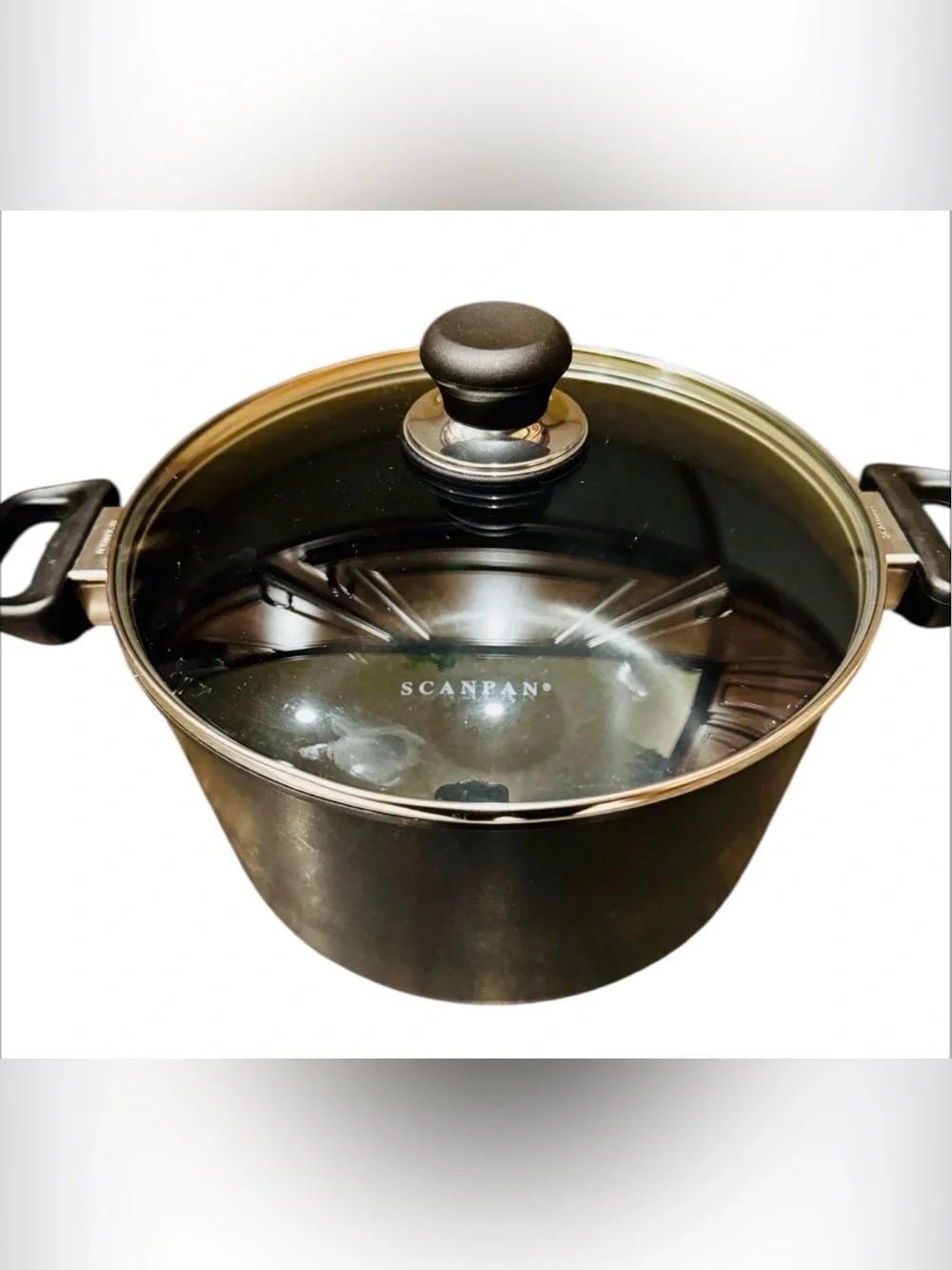 Scanpan 7 qt Stock Pot Dutch Oven with Glass Lid Chef Cookware Kitchen Nonstick